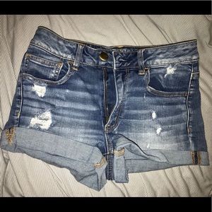 American Eagle high waisted denim shorts